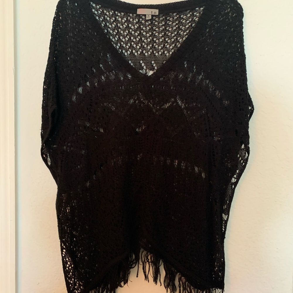 Black Beach Cover Up